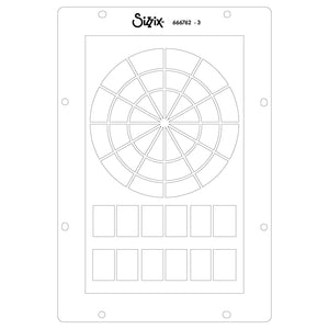 Sizzix Studio Clear Stamps Set 5PK w/3PK Stencils - Artist Tools by Vic Hollins (666762)