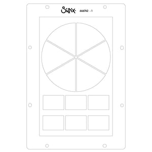Sizzix Studio Clear Stamps Set 5PK w/3PK Stencils - Artist Tools by Vic Hollins (666762)