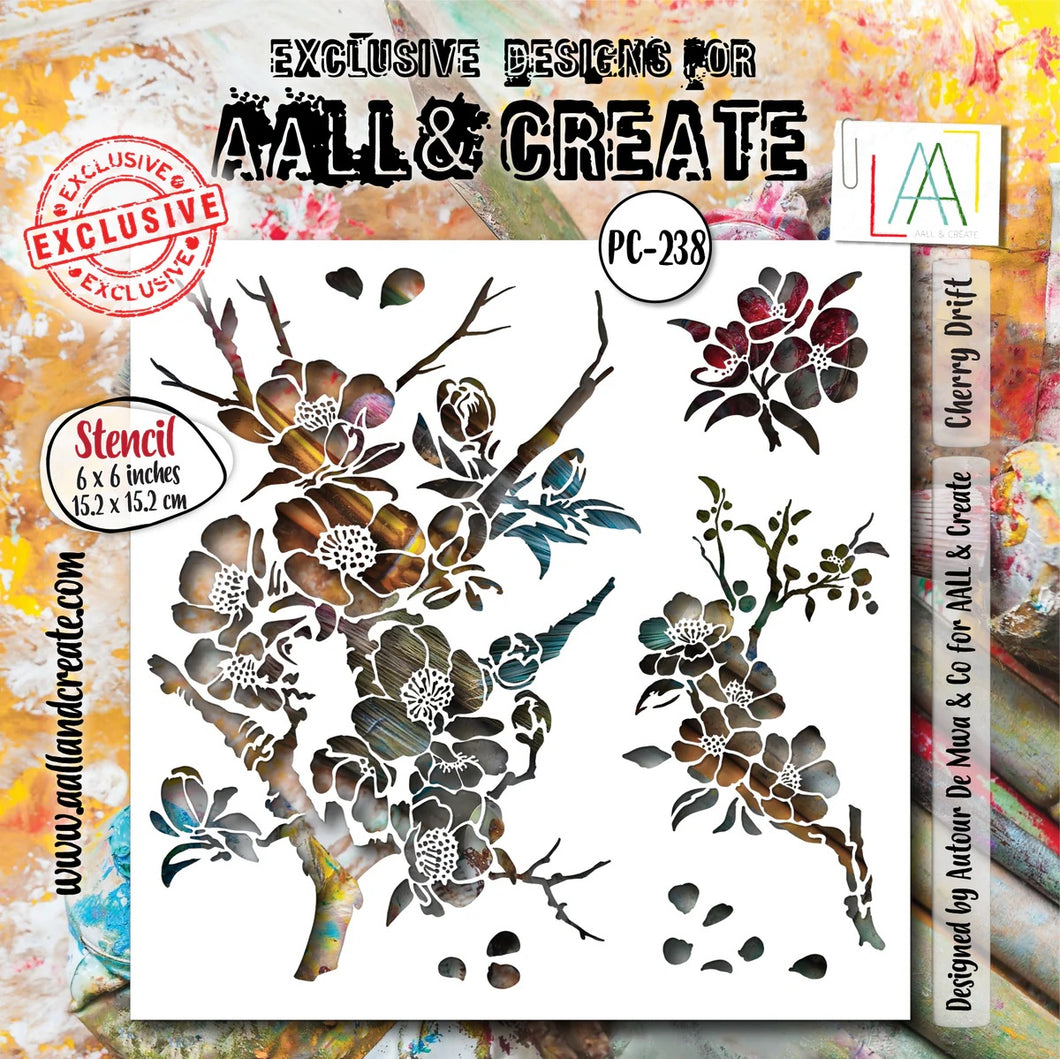 AALL & CREATE Stencil Cherry Drift #PC-238
