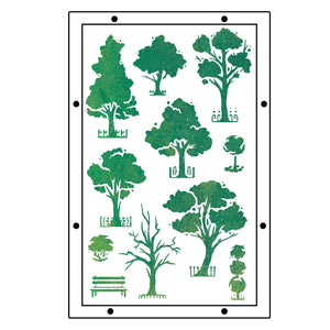 Sizzix Studio Clear Stamps Set 20PK w/3PK Stencils - The City Life by Vic Hollins (666856)