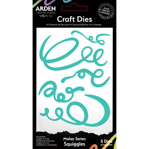 Arden Creative Studio - Maker Series Squiggles Craft Die Set (ACSCD004)