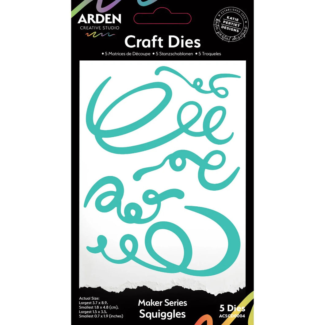 Arden Creative Studio - Maker Series Squiggles Craft Die Set (ACSCD004)
