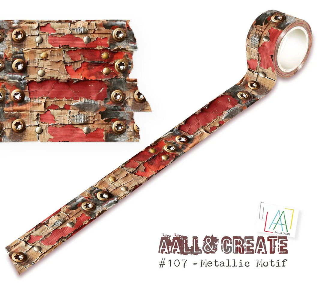 AALL & CREATE Washi Tape #107 Metallic Motif