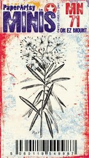 Paper Artsy Minis Red Rubber Stamp on EZ Mount  (MN71)