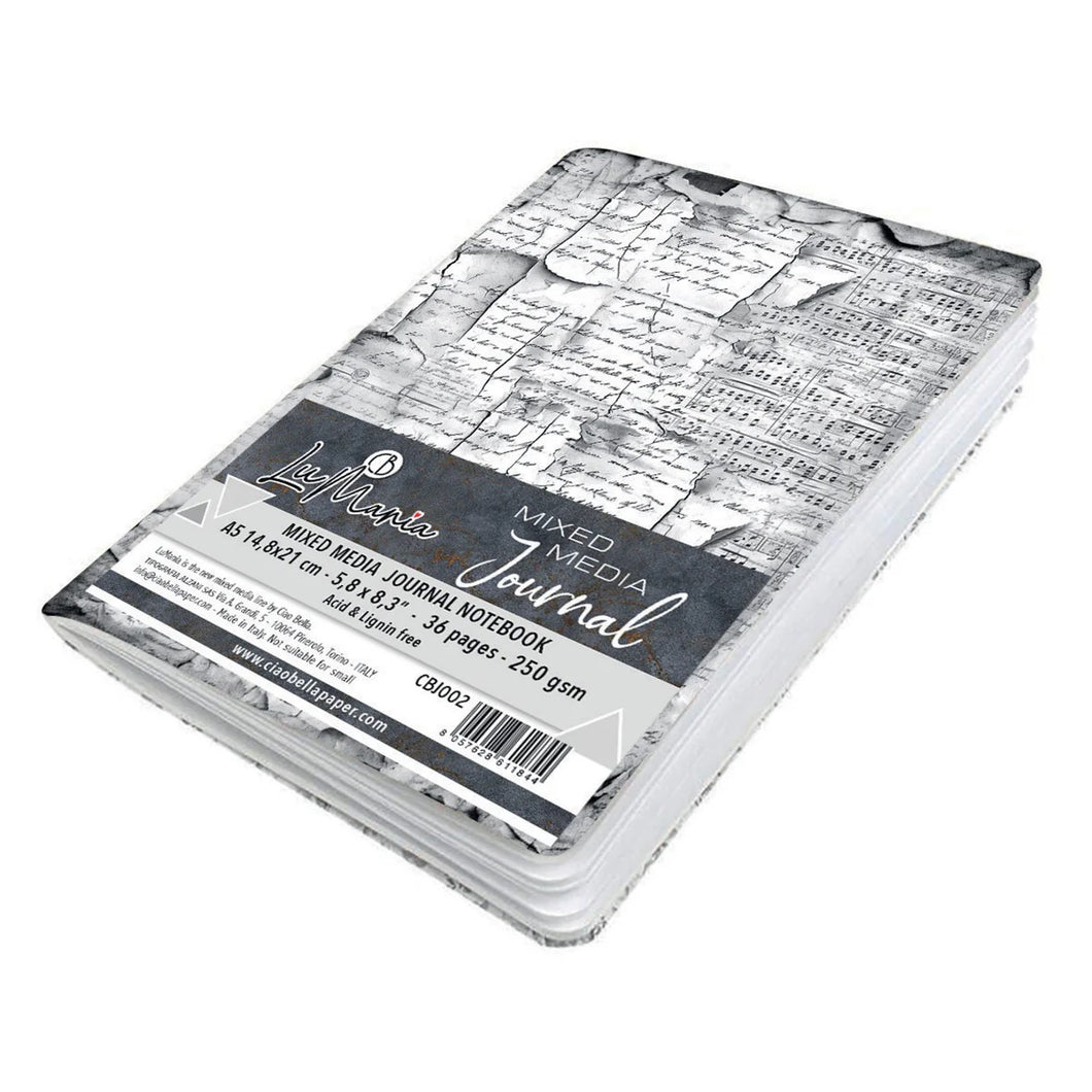 Ciao Bella Mixed Media Journal Notebook A5 5.8x8.3” 36/Pkg 250GSM (CBJ002)