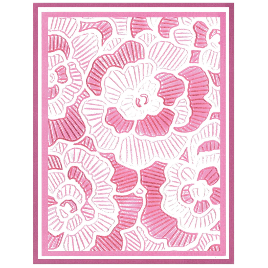 Sizzix 3-D Textured Impressions Embossing Folder - Cosmopolitan, Sunday in the Park (666747)