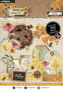 Studio Light Die Cut Paper Pad Sweet Bee Memories  (SB-DCPP285)