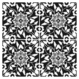 The Crafter's Workshop 6x6 Stencil Flourish Tile (TCW990s)