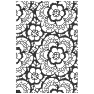 Sizzix Multi Level Textured Impressions Embossing Folder - Vault Lace by Tim Holtz (666865)