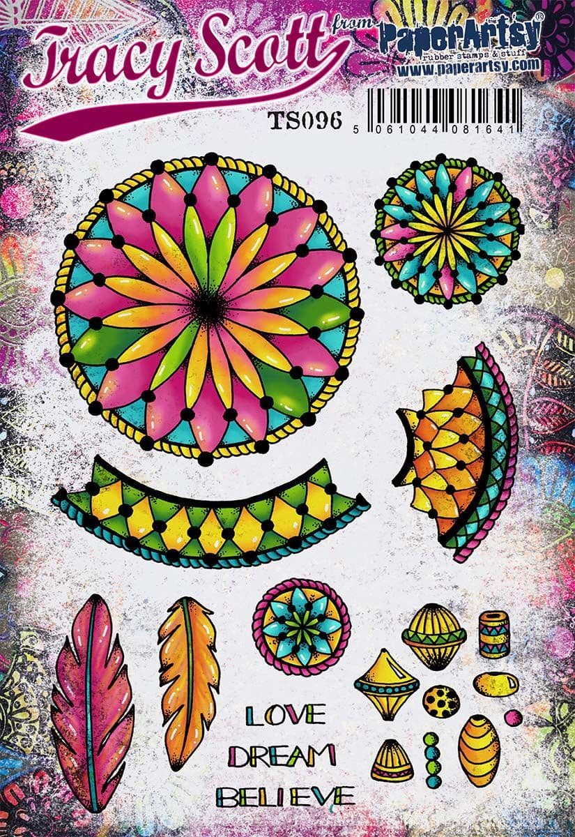 PaperArtsy Rubber Stamp Set #96 designed by Tracy Scott (TS096)