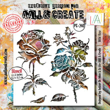 Load image into Gallery viewer, AALL &amp; CREATE Stencil Wild Rose #PC-240
