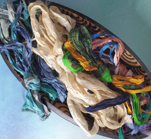 Silk Sari Ribbon 3 Yard Bundle