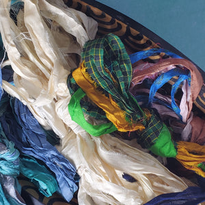 Silk Sari Ribbon 3 Yard Bundle