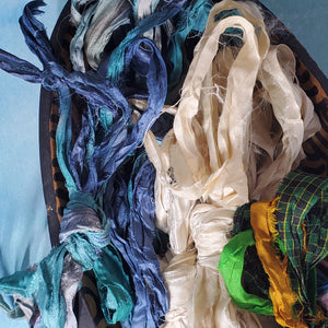 Silk Sari Ribbon 3 Yard Bundle
