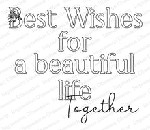 Load image into Gallery viewer, Impression Obsession Rubber Stamps Life Together (F20935)
