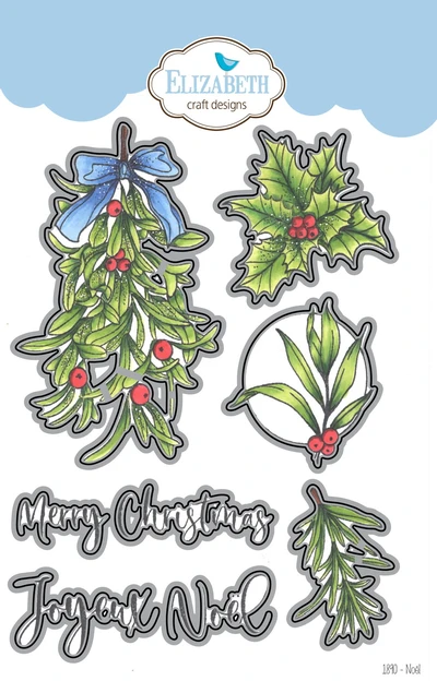 Elizabeth Craft Designs Beautiful Blooms Collection Stamp & Die Noel (1890)