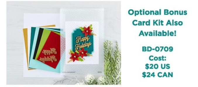 Spellbinders Paper Arts Holiday Motif Card Class Bonus Card Kit (BD-0709)