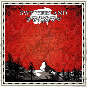 Scrapbook Customs Scrapbook Paper - 12" x 12" - Switzerland Sightseeing (36355)