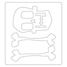 Load image into Gallery viewer, Sizzix Bigz Die Skull &amp; Crossbones by Tim Holtz (664215)
