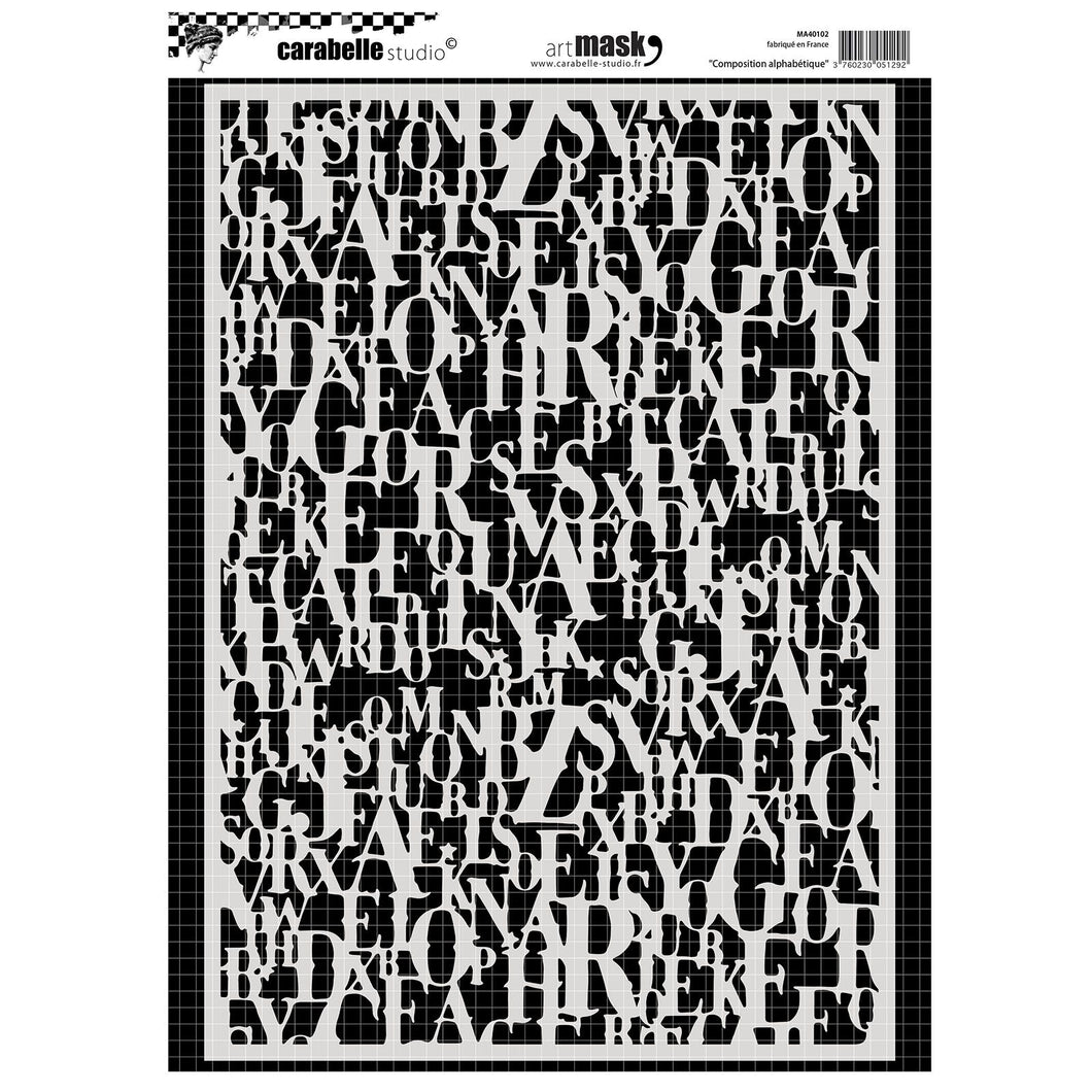 Carabelle Studio Art Mask Composition Alphabetique (MA40102)