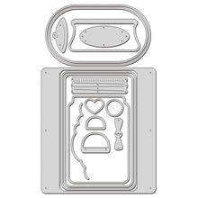 Load image into Gallery viewer, Stampendous Fran&#39;s WindowRama Dome Jar Shaker Cutting Dies (DCP1017)
