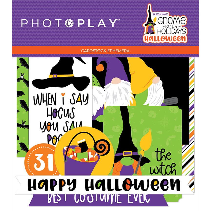Photoplay Paper Gnomes for the Holidays Halloween Ephemera Die Cuts (GNH2240)