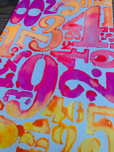 PaperArtsy Stencil Numbers Designed by Tracy Scott (PS208)