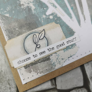PaperArtsy Rubber Stamp Set Budding Text designed by Jo Firth-Young (JOFY102)