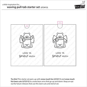 Lawn Fawn Custom Craft Dies - Waving Pull Tab Starter Set (LF2413)