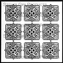 Load image into Gallery viewer, StencilGirl Products - Decorative Folk Flower Screen 6&quot; Stencil by Gwen Lafleur (S389)
