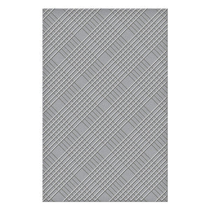 Spellbinders Paper Arts Embossing Folder Diamond Plaid (SES-036)