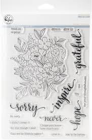Pinkfresh Studio Photopolymer Clear Stamp Set + Coordinating Die - Floral Cluster (PFCC1919/PFCS1919)