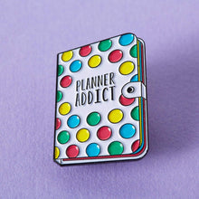 Load image into Gallery viewer, Punky Pins Planner Addict Enamel Pin (861142)
